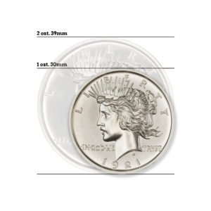 1921 HIGH RELIEF PEACE DOLLAR TRIBUTE - 1 TROY OUNCE - 30MM