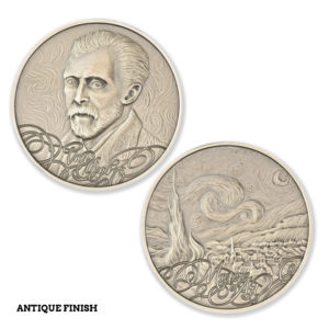 MASTERS OF ART - VINCENT VAN GOGH -1 TROY OUNCE - 39MM