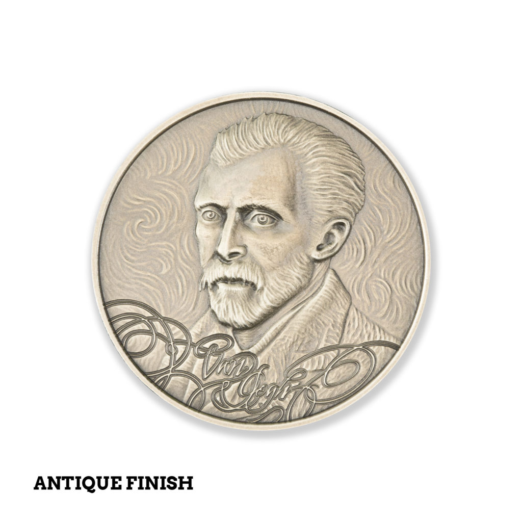 MASTERS OF ART - VINCENT VAN GOGH -1 TROY OUNCE - 39MM