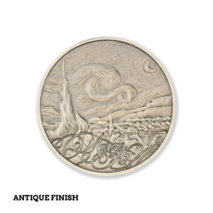 MASTERS OF ART - VINCENT VAN GOGH -1 TROY OUNCE - 39MM