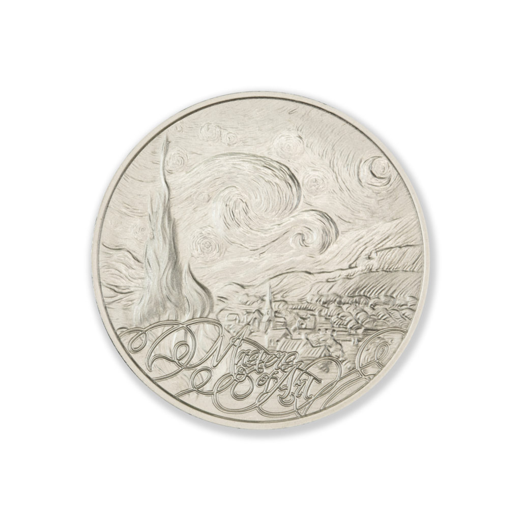 MASTERS OF ART - VINCENT VAN GOGH -1 TROY OUNCE - 39MM