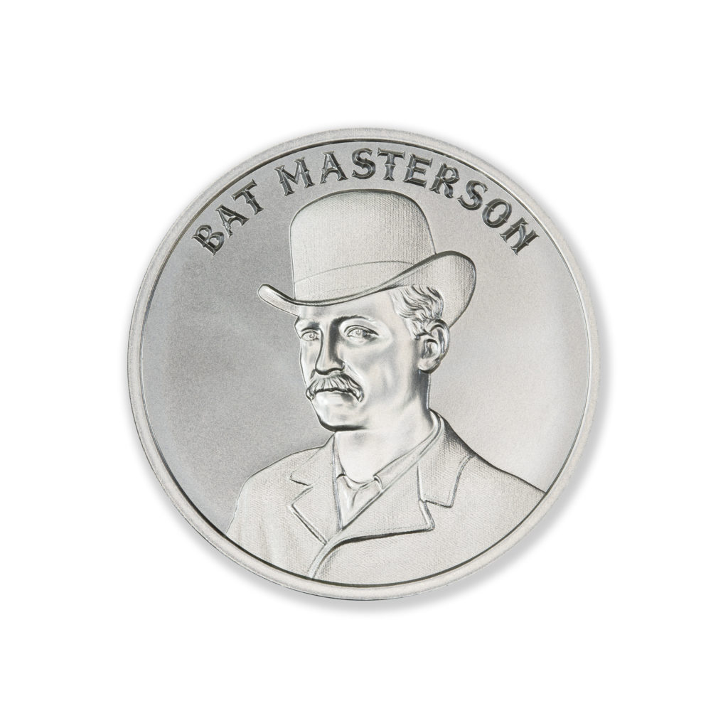 WILD WEST LEGENDS SERIES - BAT MASTERSON – 1 TROY OUNCE – 39MM