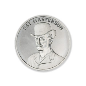 WILD WEST LEGENDS SERIES – BAT MASTERSON – 2 TROY OUNCE – 39MM
