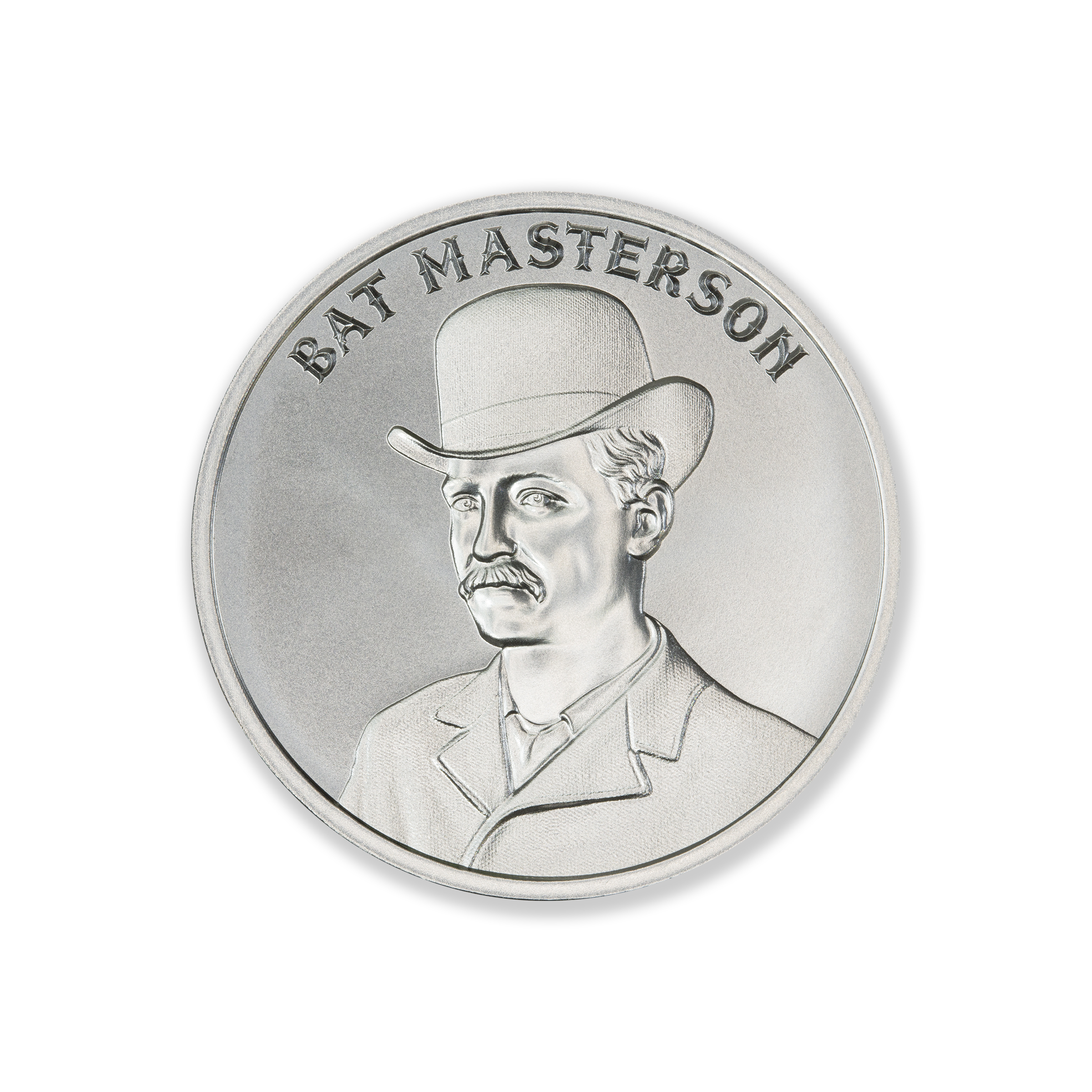 WILD WEST LEGENDS SERIES - BAT MASTERSON – 1 TROY OUNCE – 39MM - Image 1