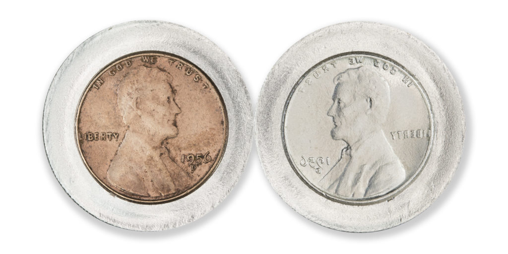 1914-D LINCOLN FANTASY SANDWICH- 1 TROY OUNCE - 30MM