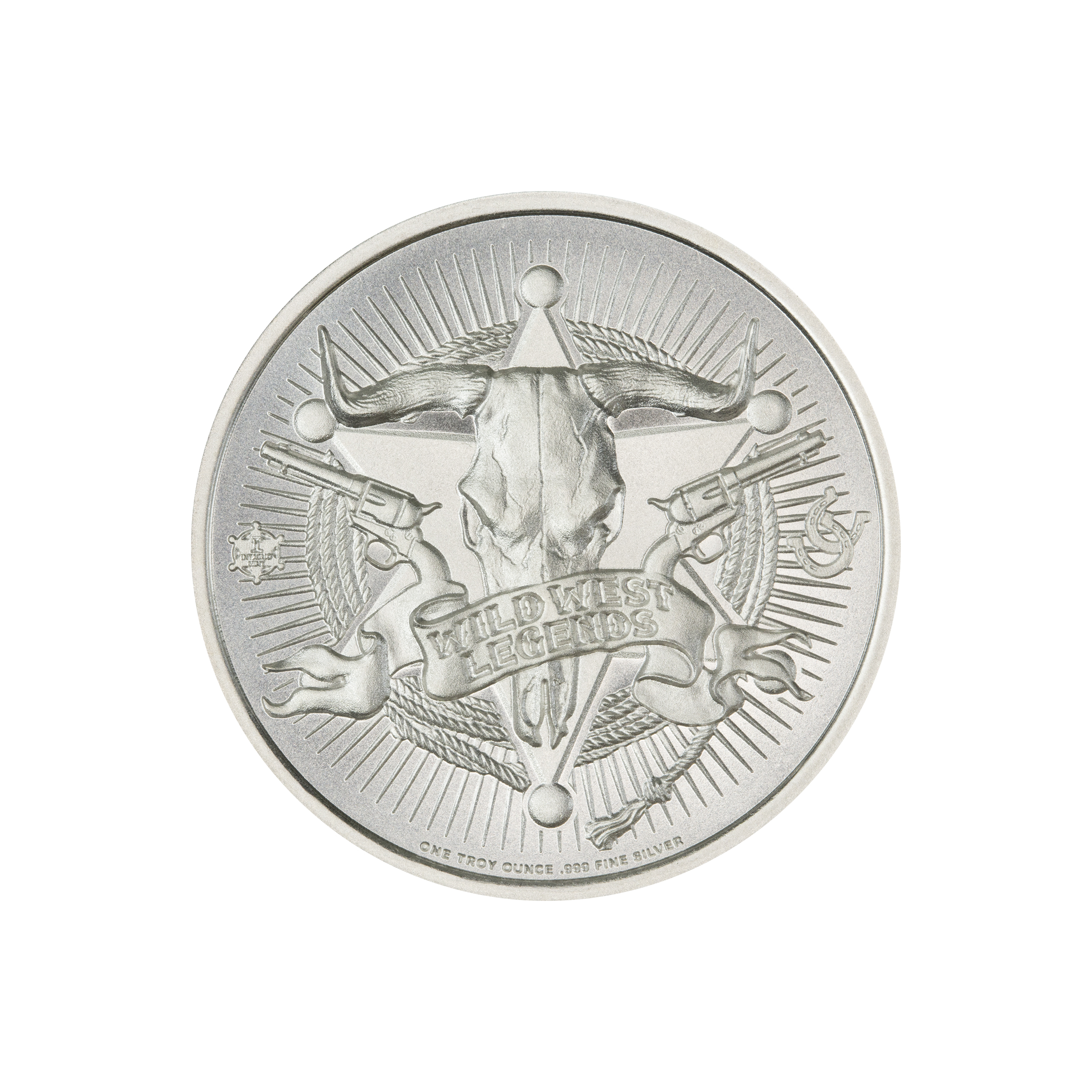 WILD WEST LEGENDS SERIES - BLACK BART – 1 TROY OUNCE – 39MM - Image 2