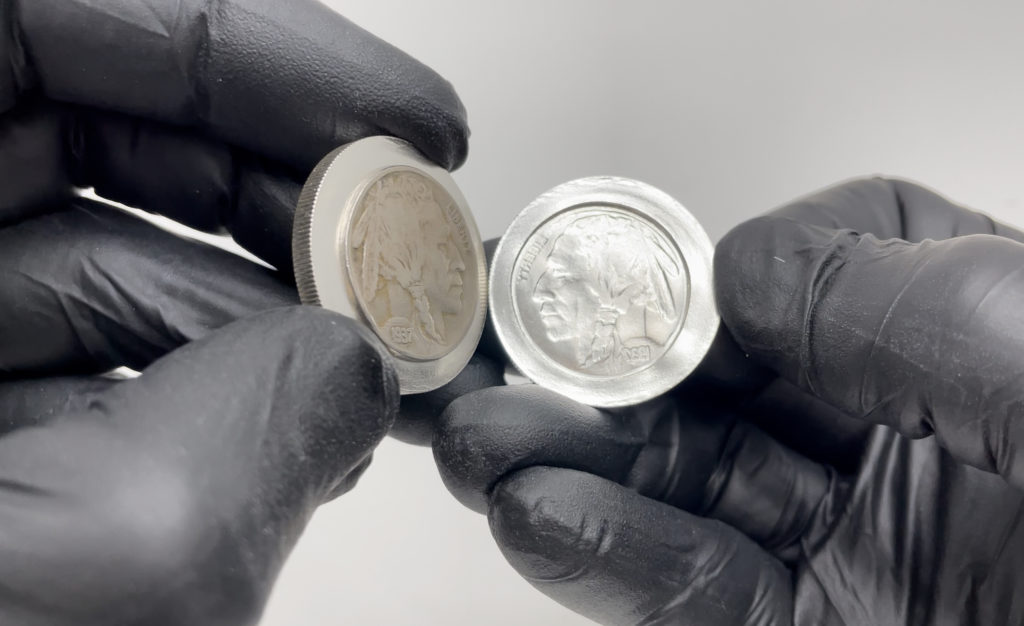 BUFFALO NICKEL FANTASY SANDWICH - 1 TROY OUNCE - 30MM