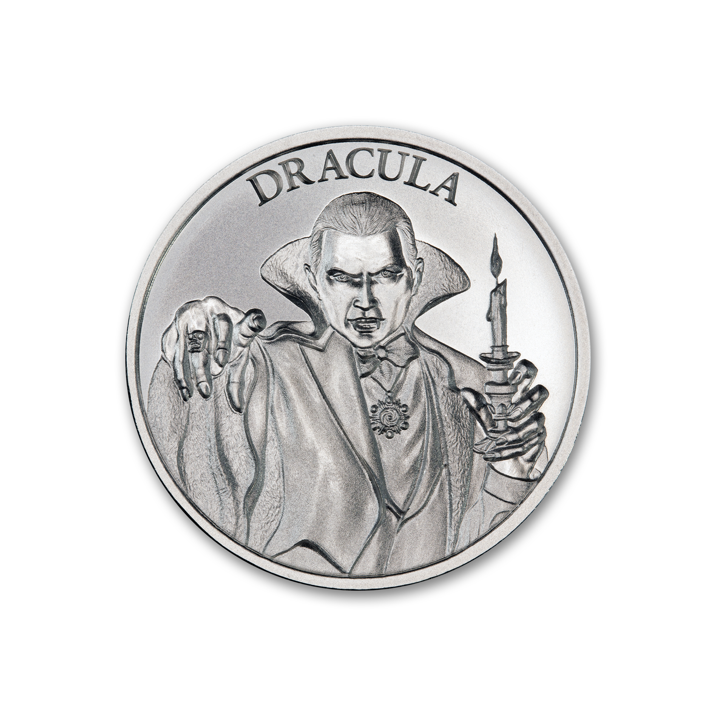 DRACULA - VINTAGE HORROR SERIES - 1 TROY OUNCE - 39MM - Image 2