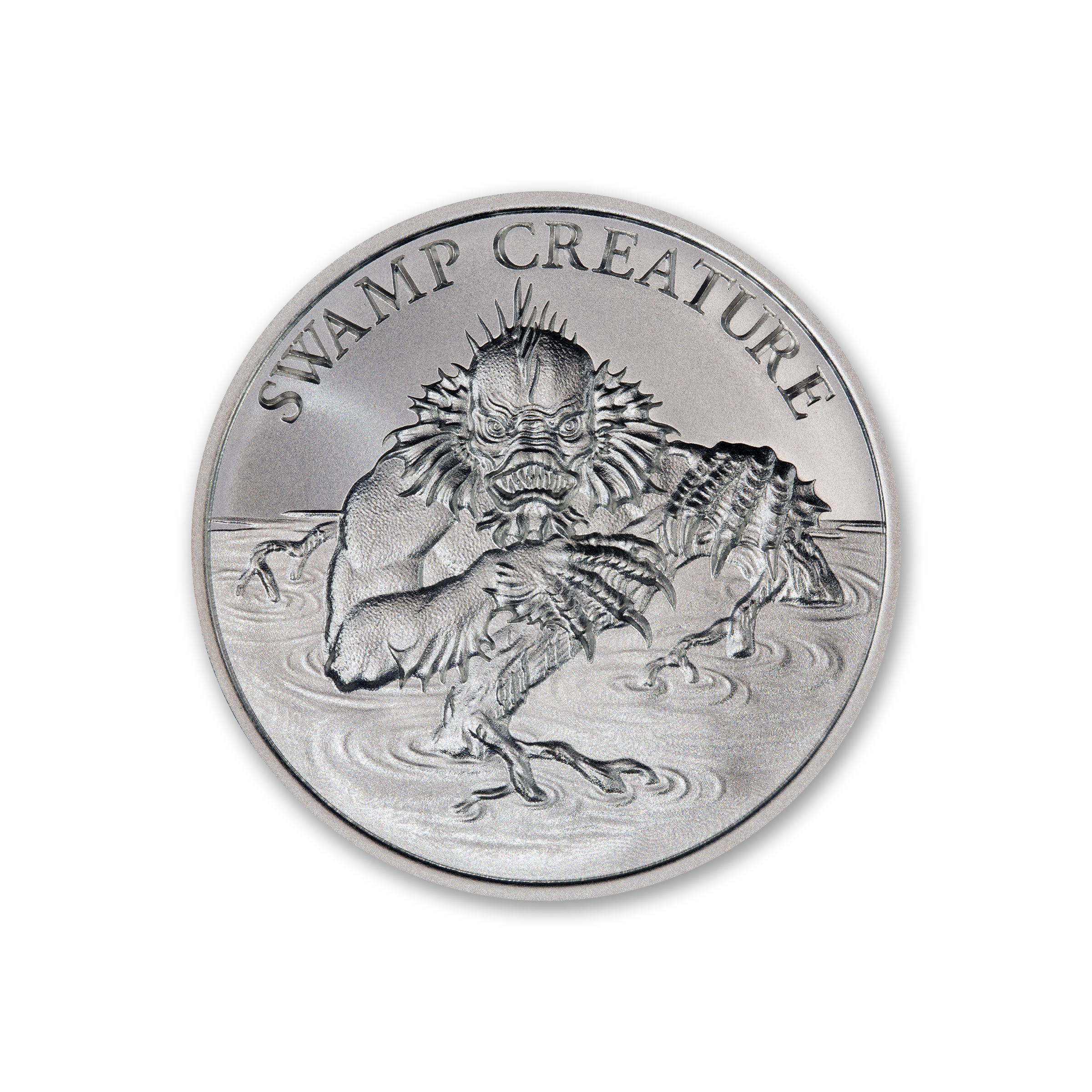 SWAMP CREATURE - VINTAGE HORROR SERIES - 1 TROY OUNCE - 39MM - Image 2