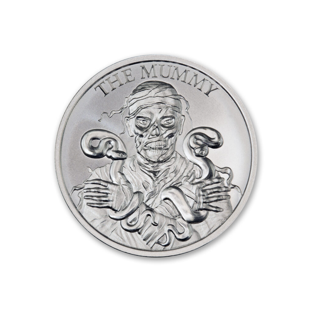 THE MUMMY - VINTAGE HORROR SERIES - 2 TROY OUNCE - 39MM