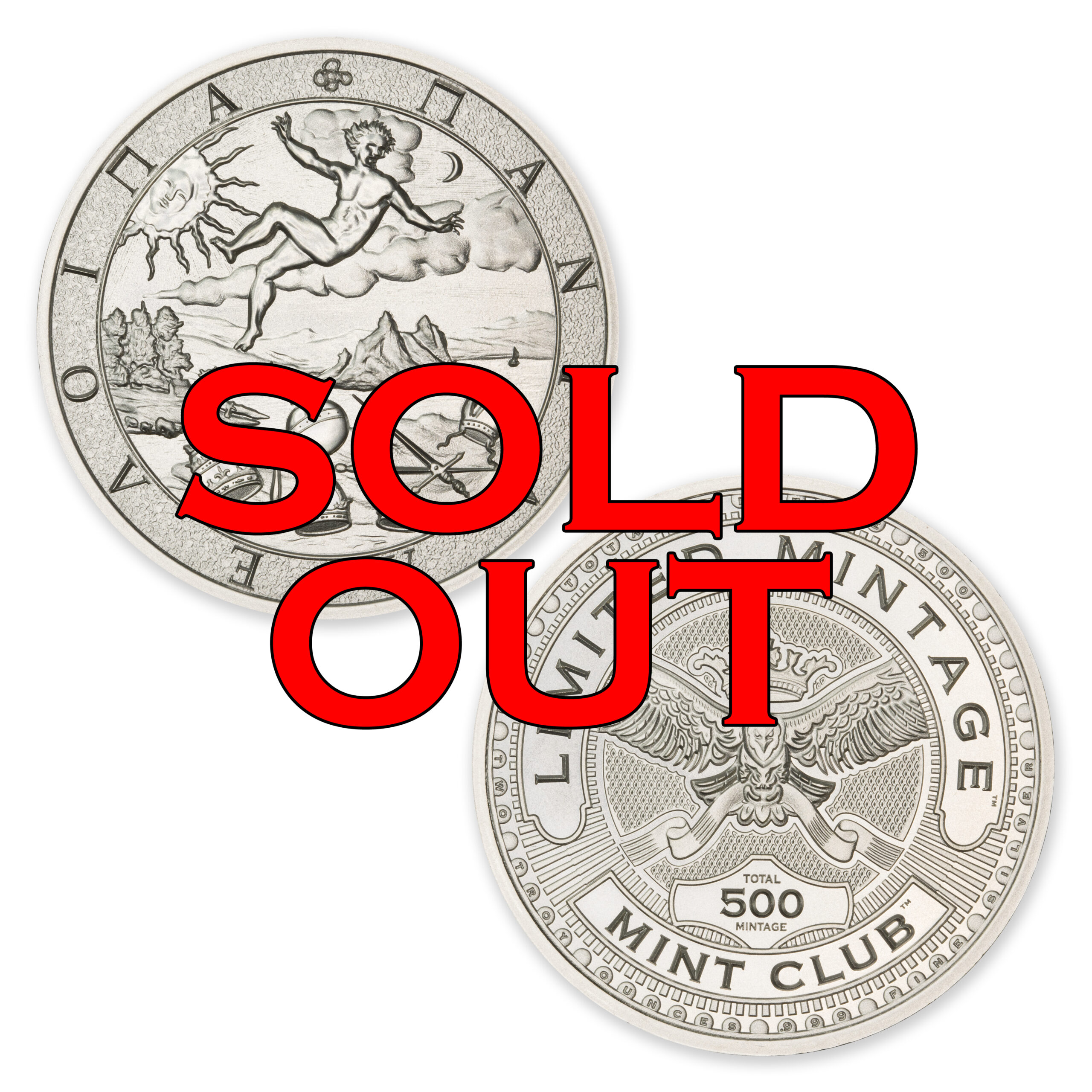 MINT CLUB #1 - 2 TROY OUNCE – 50MM (LIMITED MINTAGE: 500) - Image 1