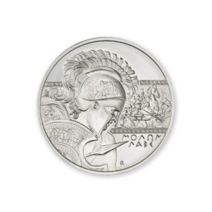 2022 NIUE $2 1OZ .999 SILVER - MOLON LABE - TYPE I - WORLDWIDE MINTAGE: 1,500