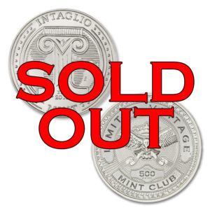 MINT CLUB #3 - 1 TROY OUNCE – 39MM (LIMITED MINTAGE: 500) IN COINSAFE CAPSULE - HAND-ENGRAVED DIE