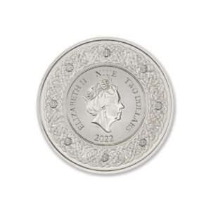 2022 NIUE $2 1OZ .999 SILVER - NORSE GOD FREYA - WORLDWIDE MINTAGE: 2,500 (IN COINSAFE CAPSULE)