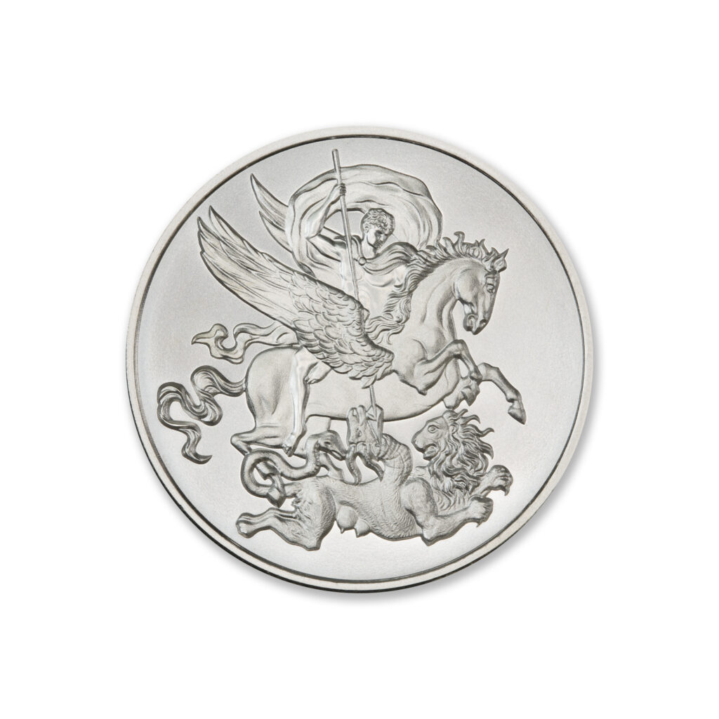 BELLEROPHON, PEGASUS - THE CHIMERA - 1 TROY OUNCE - 39MM
