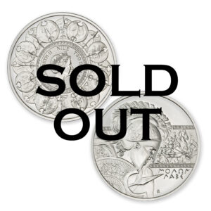 2022 NIUE $2 1OZ .999 SILVER - MOLON LABE - TYPE I - WORLDWIDE MINTAGE: 1,500