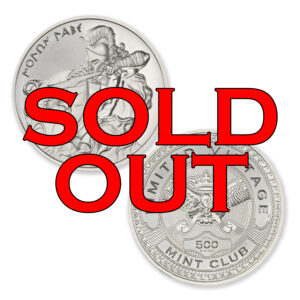 MINT CLUB #4 - 1 TROY OUNCE – 39MM (LIMITED MINTAGE: 500) IN COINSAFE CAPSULE - MOLON LABE ANNIVERSARY