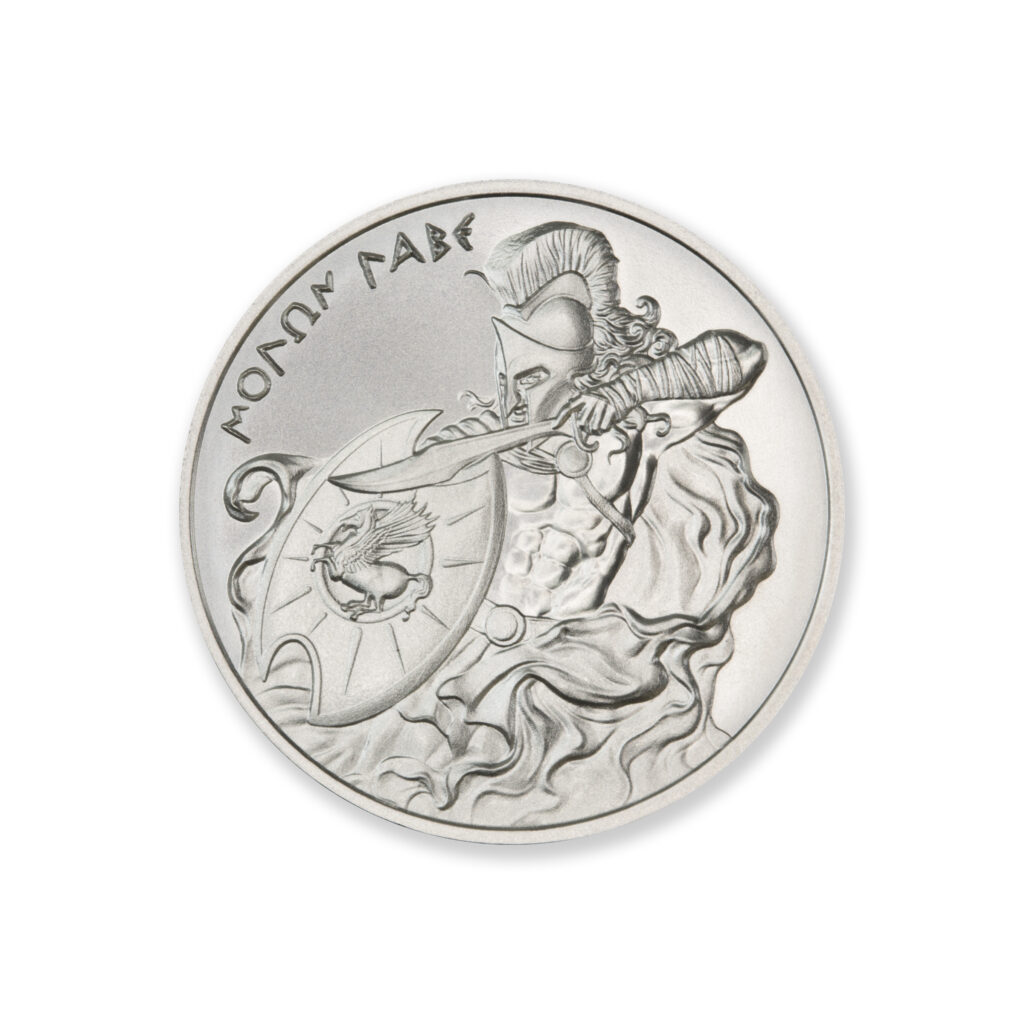 MINT CLUB #4 - 1 TROY OUNCE – 39MM (LIMITED MINTAGE: 500) IN COINSAFE CAPSULE - MOLON LABE ANNIVERSARY