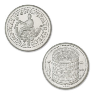 ANCIENT TRIBUTE SERIES - ORICHALCUM SESTERTIUS OF TITUS - UHR - 36MM - 2 TROY OUNCES