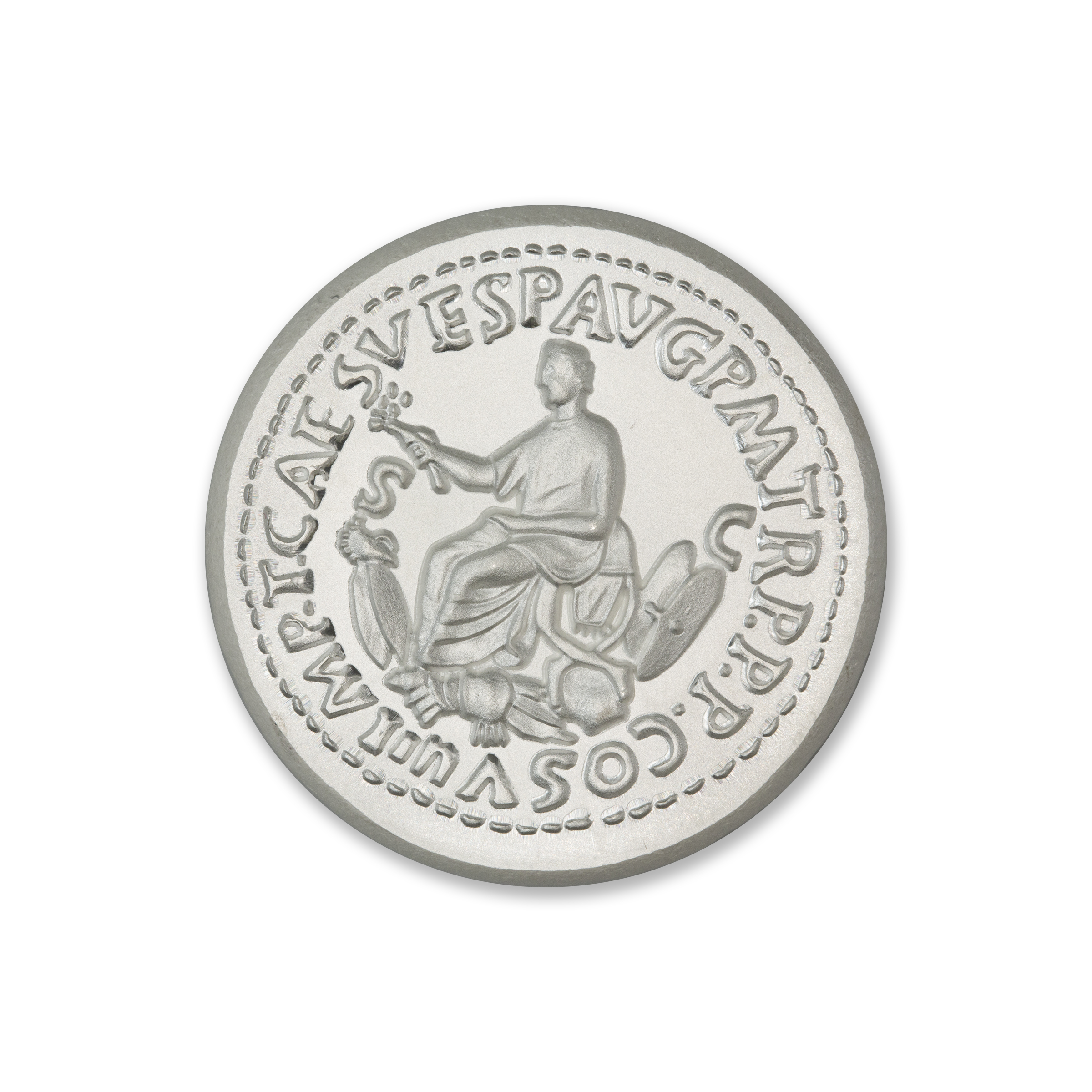 ANCIENT TRIBUTE SERIES - ORICHALCUM SESTERTIUS OF TITUS - UHR - 36MM - 2 TROY OUNCES - Image 3