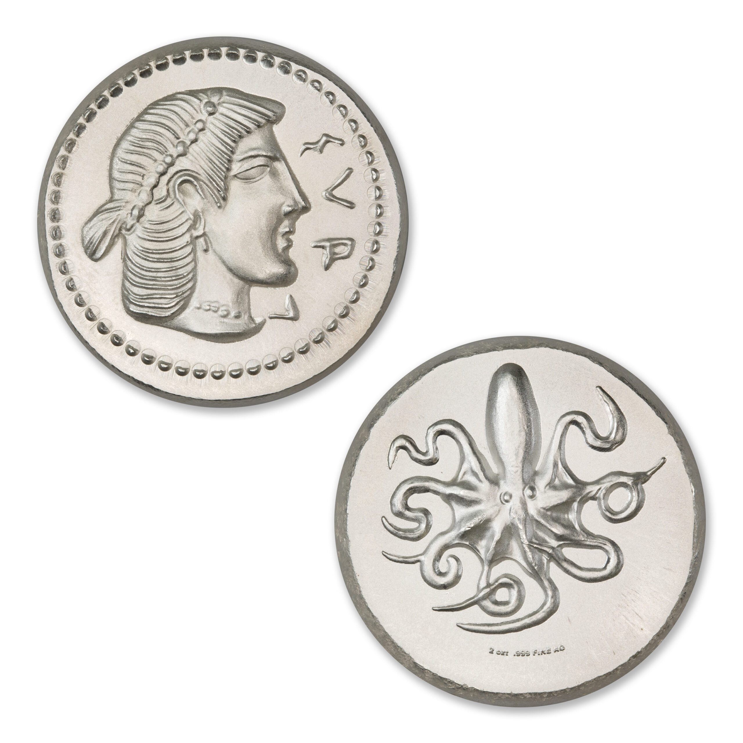 ANCIENT TRIBUTE SERIES - SYRACUSE AR LITRA - UHR - 36MM - 2 TROY OUNCES - Image 1