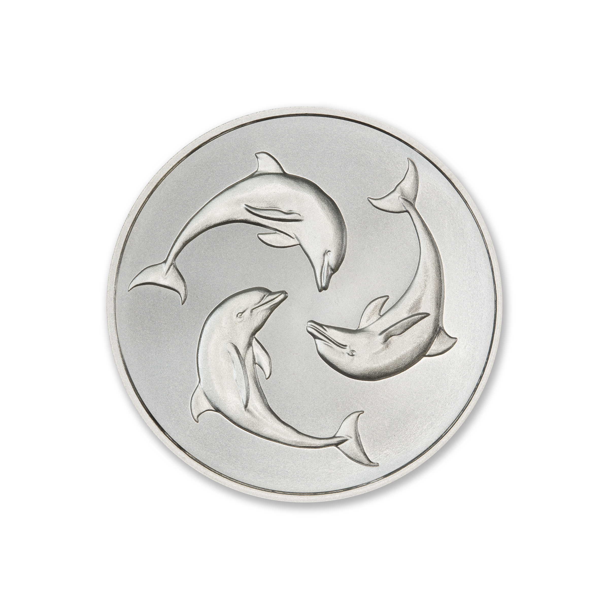 THREE DOLPHINS - 1 TROY OUNCE - 39MM - Image 1