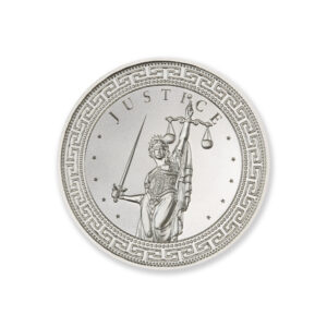 MINT CLUB #6 - 1 TROY OUNCE – 39MM (LIMITED MINTAGE: 500) IN COINSAFE CAPSULE - JUSTICE