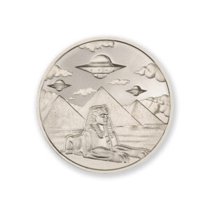 UFOs OVER THE PYRAMIDS - 1 TROY OUNCE - 39MM