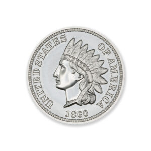 1860 INDIAN CENT TRIBUTE  - 2 TROY OUNCE - 39MM