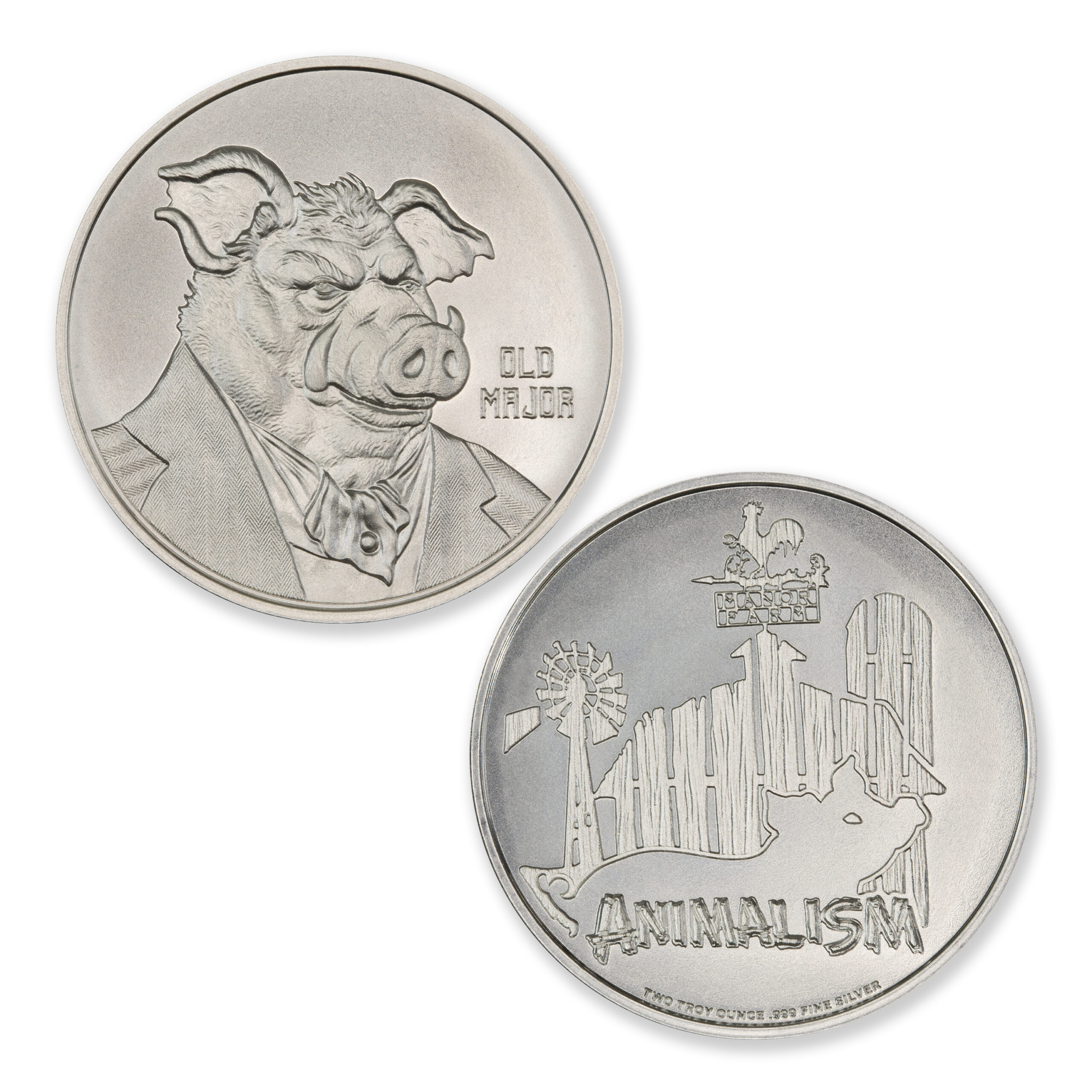 ANIMAL FARM - OLD MAJOR - 2 TROY OUNCE - 39MM - Image 1