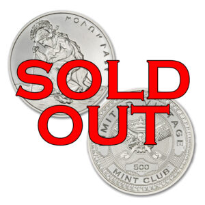 MINT CLUB #2 - 1 TROY OUNCE – 39MM (LIMITED MINTAGE: 500) IN COINSAFE CAPSULE - MOLON LABE ANNIVERSARY