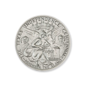 1935 TEXAS CENTENNIAL HALF COMMEMORATIVE TRIBUTE - 2 TROY OUNCE - 39MM