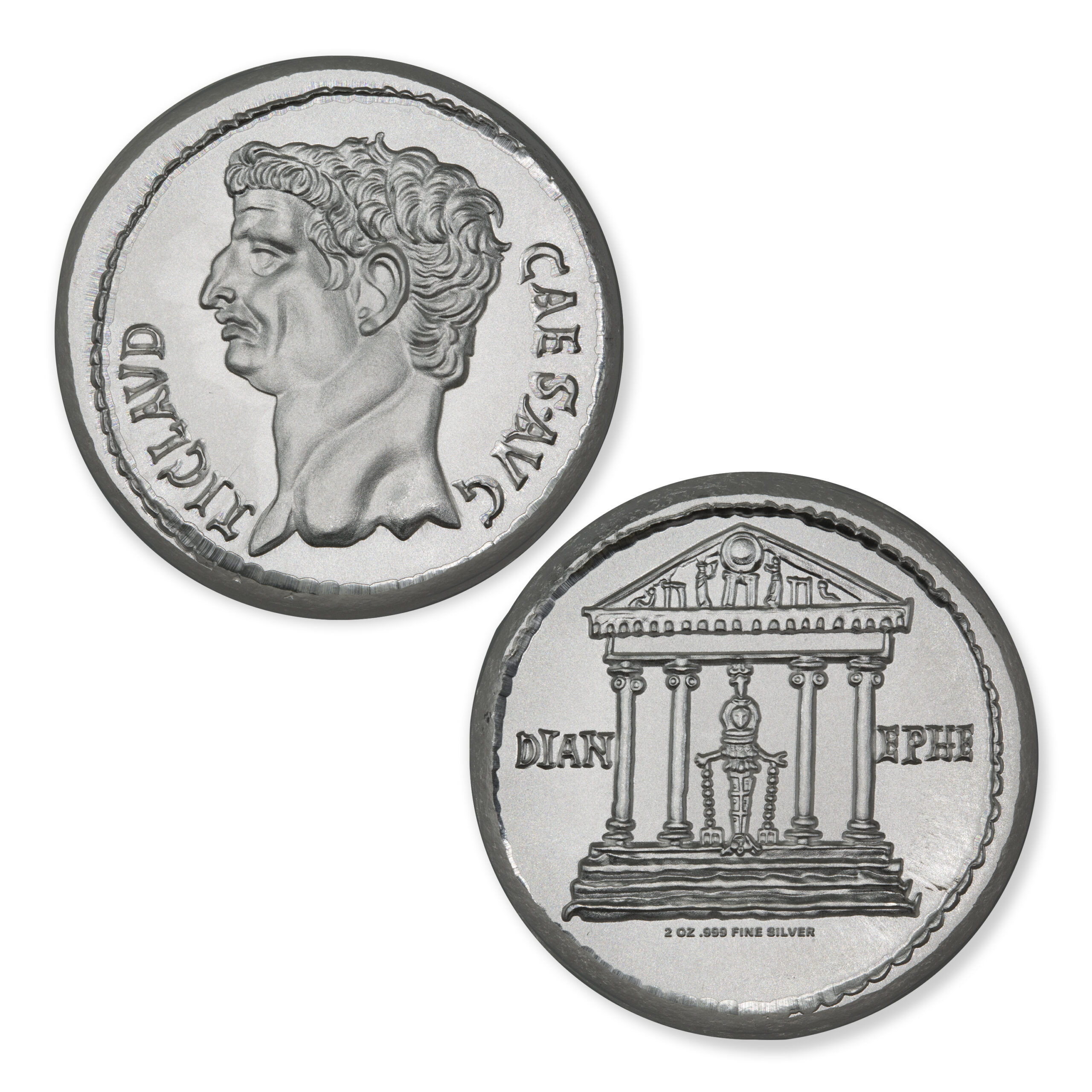 ANCIENT TRIBUTE SERIES - EPHESIAN CISTOPHORUS - UHR - 36MM - 2 TROY OUNCES - Image 1