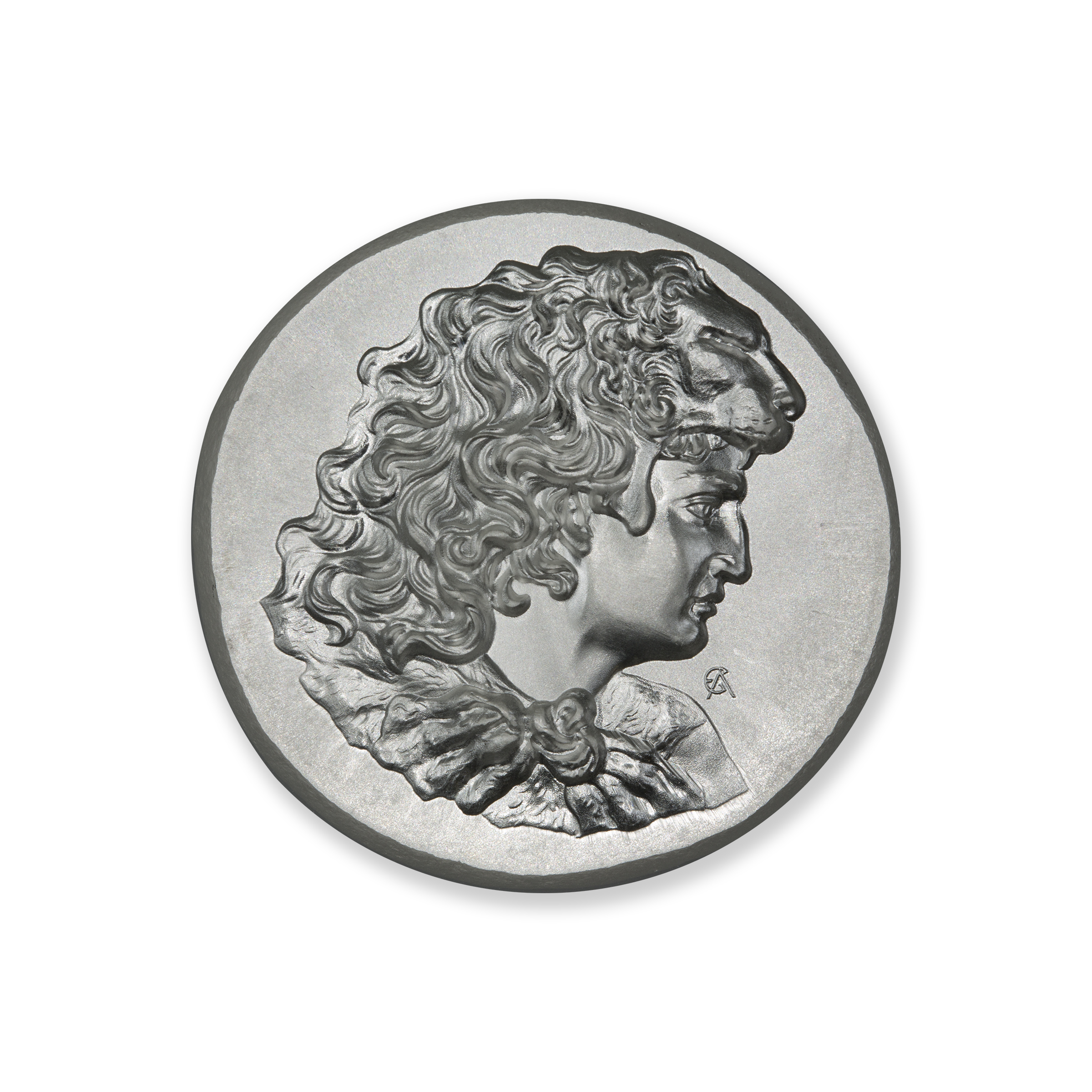 ANCIENT TRIBUTE SERIES - FIRST LABOR OF HERACLES - ARTIST ORIGINAL - 36MM - 2 TROY OUNCES - Image 2