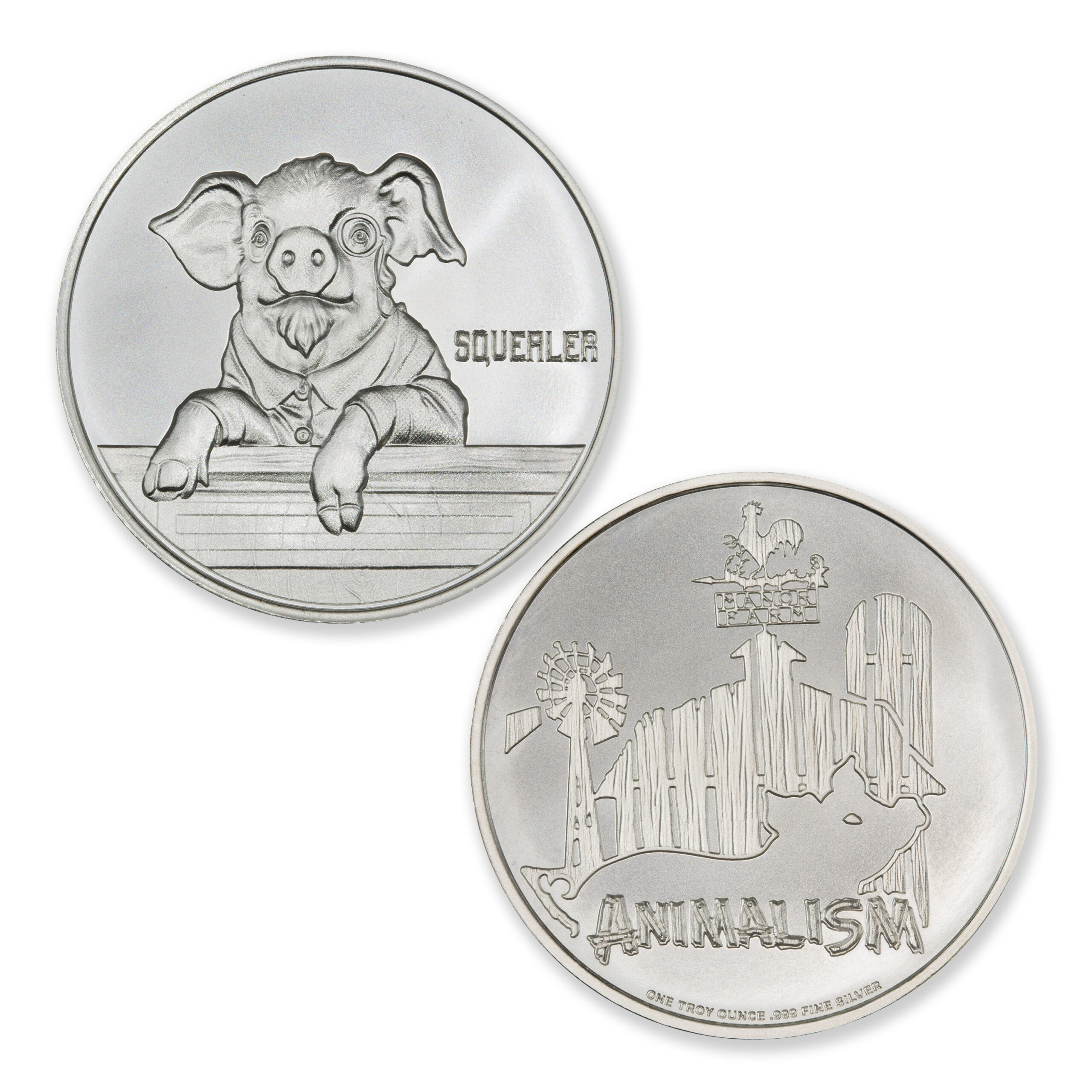 ANIMAL FARM - SQUEALER - 1 TROY OUNCE - 39MM - Image 1