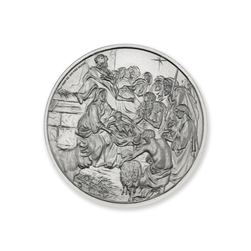 2023 NATIVITY / BLESSED CHRISTMAS -1 TROY OUNCE - 39MM