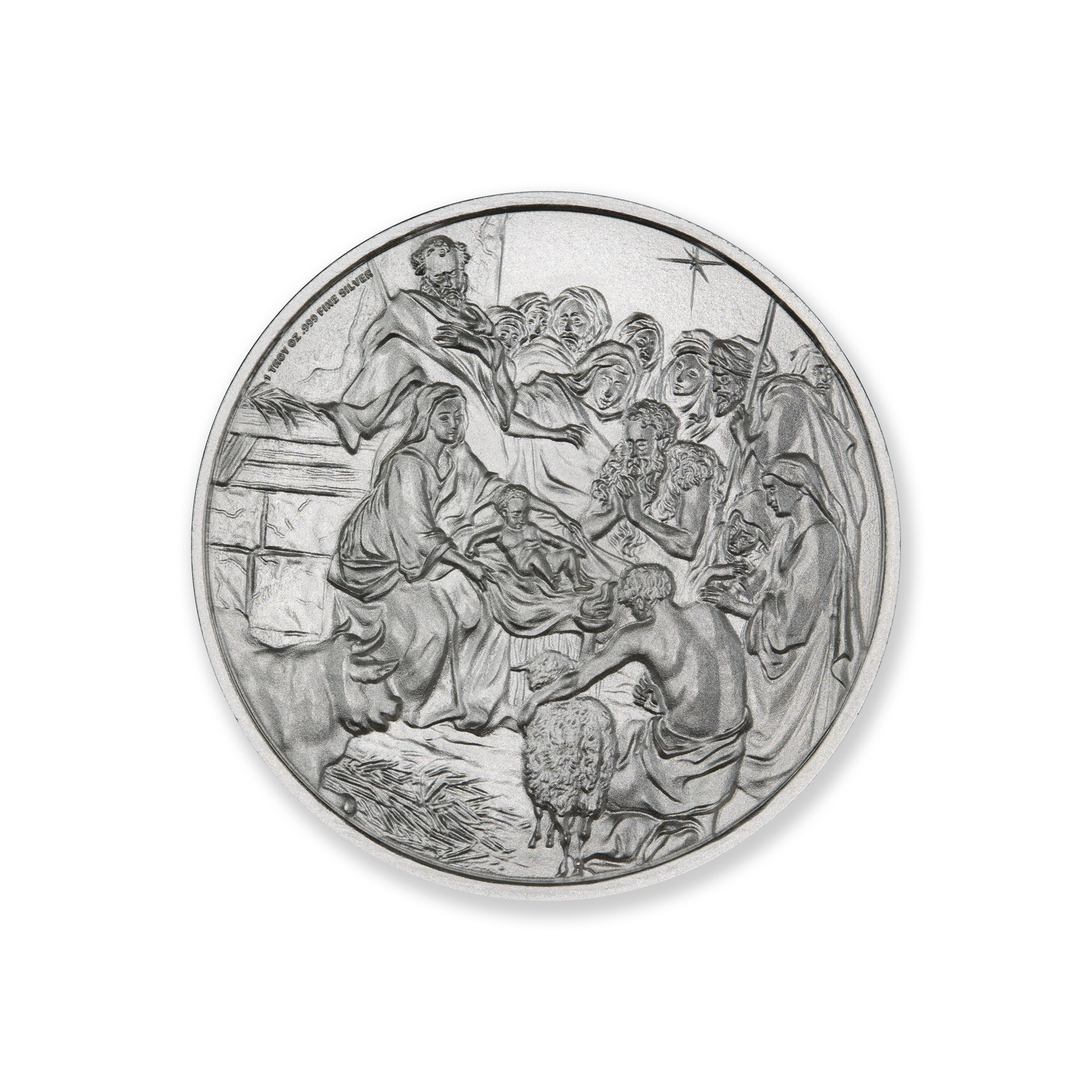 2023 NATIVITY / BLESSED CHRISTMAS -1 TROY OUNCE - 39MM - Image 3