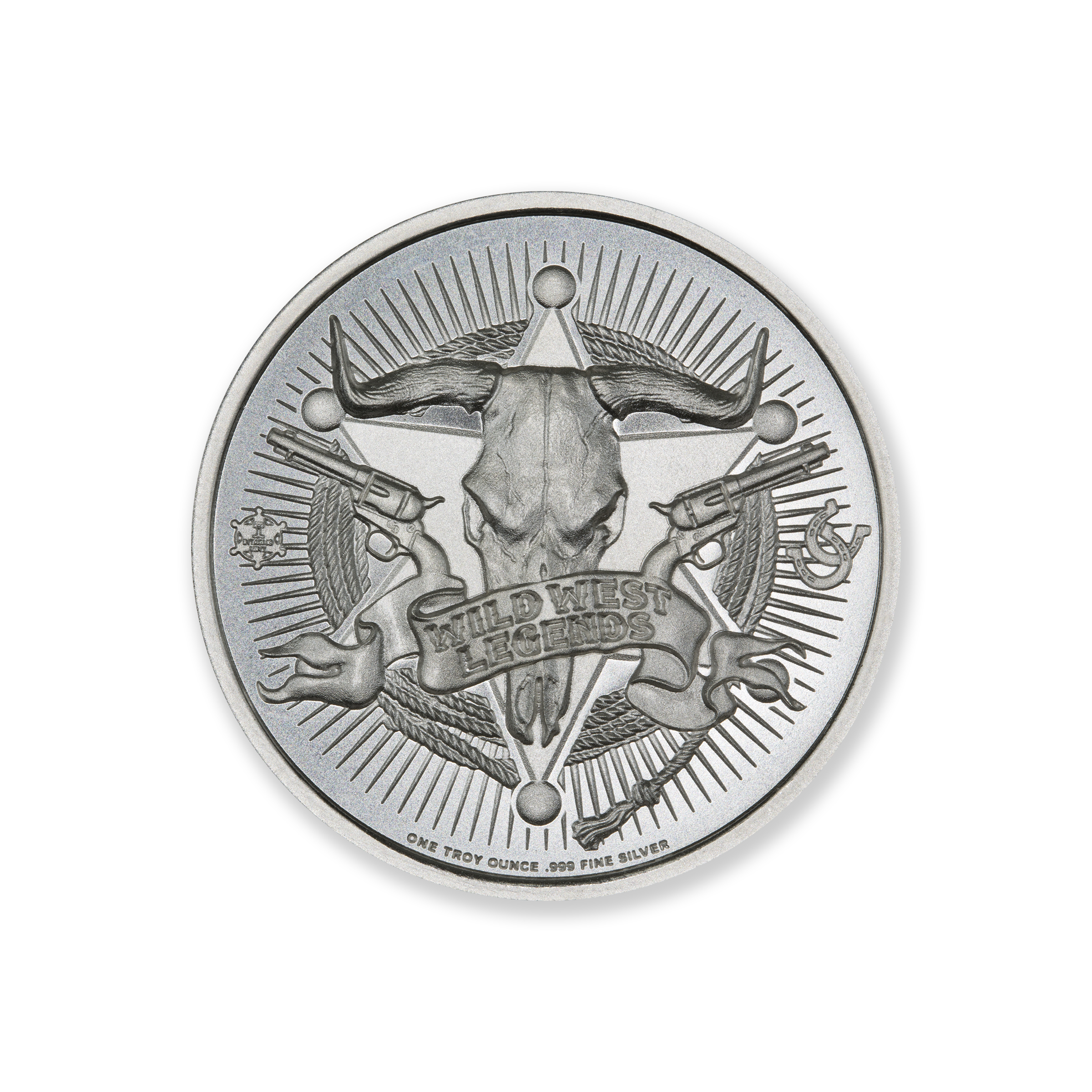 WILD WEST LEGENDS SERIES – SITTING BULL – 1 TROY OUNCE – 39MM - Image 2
