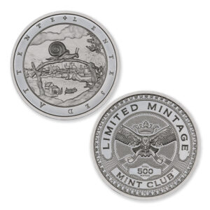MINT CLUB #10 – 2 TROY OUNCE – 39MM (LIMITED MINTAGE: 500) – IN COINSAFE CAPSULE – DANGEROUS WAY