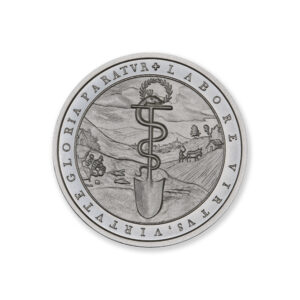 MINT CLUB #9 – 2 TROY OUNCE – 39MM (LIMITED MINTAGE: 500) – IN COINSAFE CAPSULE – LABOR & VIRTUE