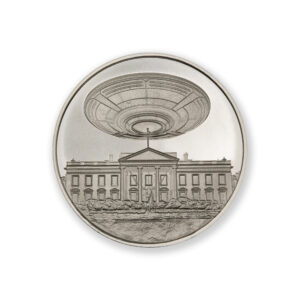 UFO OVER THE WHITE HOUSE - 1 TROY OUNCE - 39MM