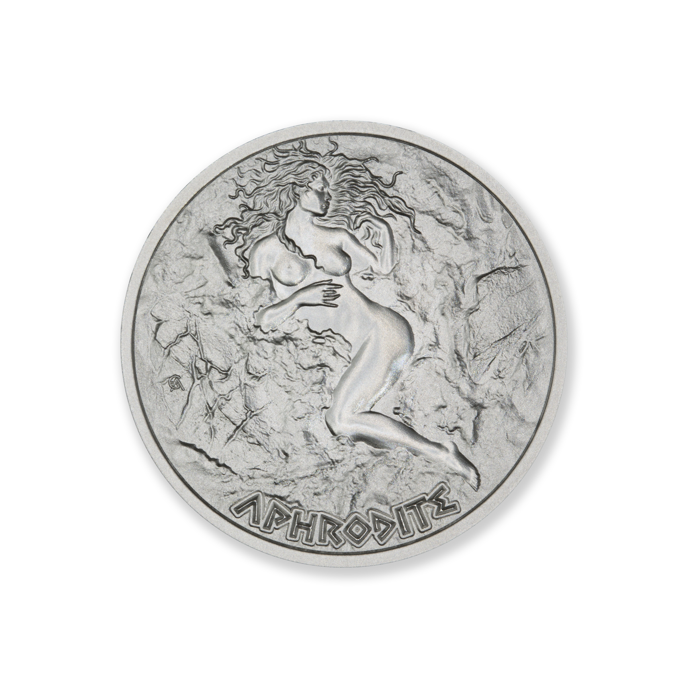 GREEK MYTHOLOGY SERIES – APHRODITE – 1 TROY OUNCE – 39MM - Image 2