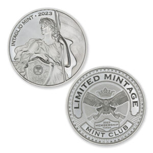 2023 – MINT CLUB® #1 - MEMBERSHIP TOKEN - 1 TROY OUNCE - 39MM (ONLY 500 MINTED) IN COINSAFE CAPSULE