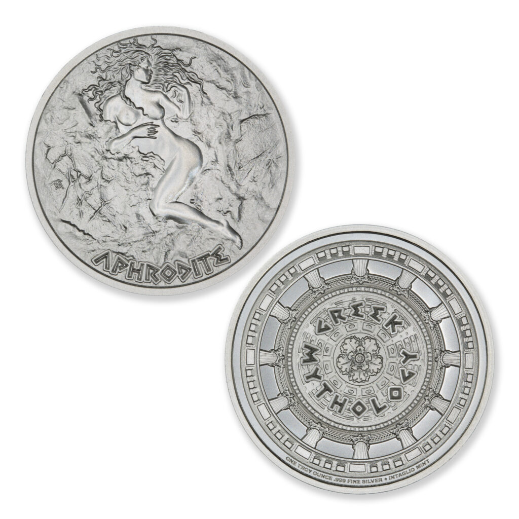 GREEK MYTHOLOGY SERIES – APHRODITE – 1 TROY OUNCE – 39MM