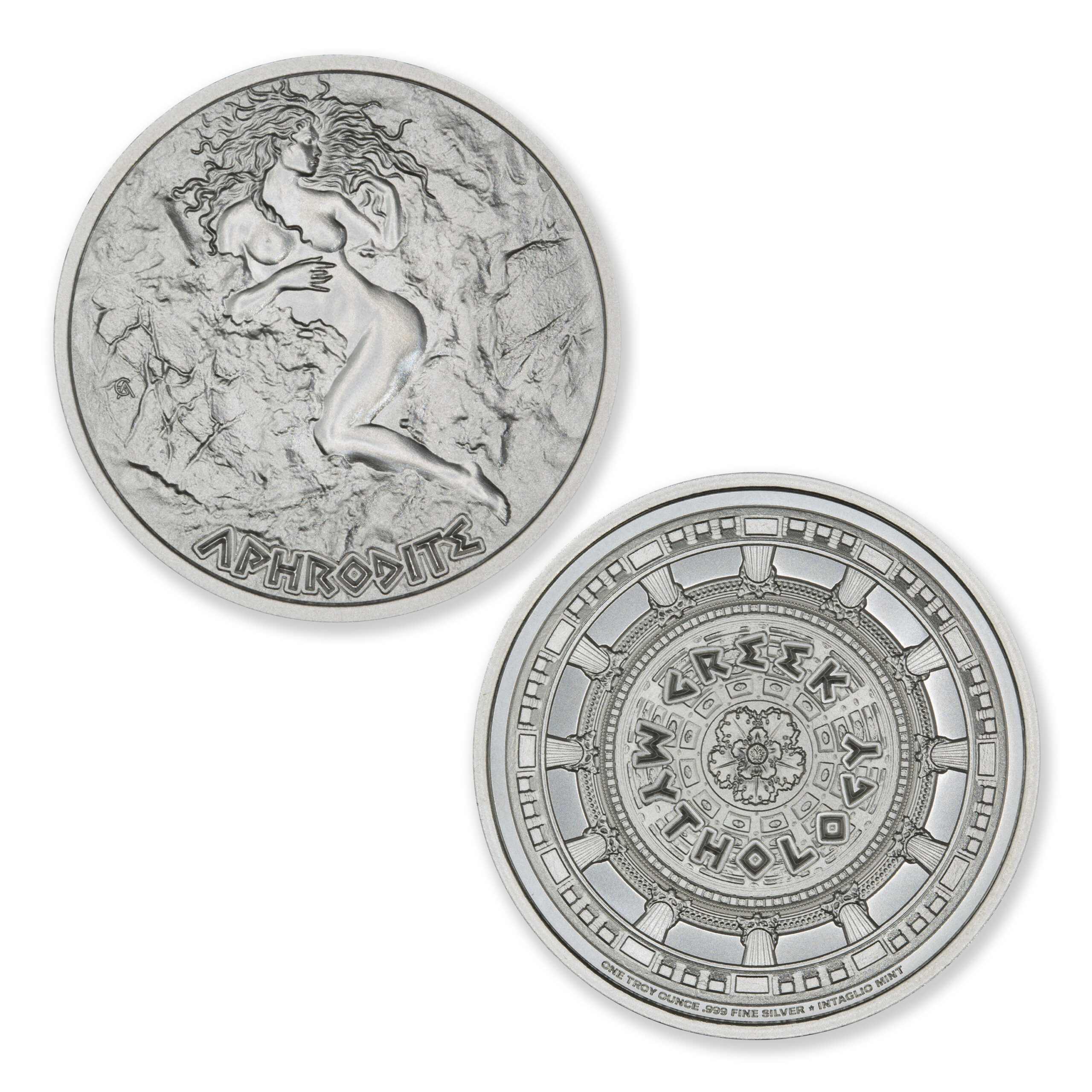 GREEK MYTHOLOGY SERIES – APHRODITE – 1 TROY OUNCE – 39MM - Image 1