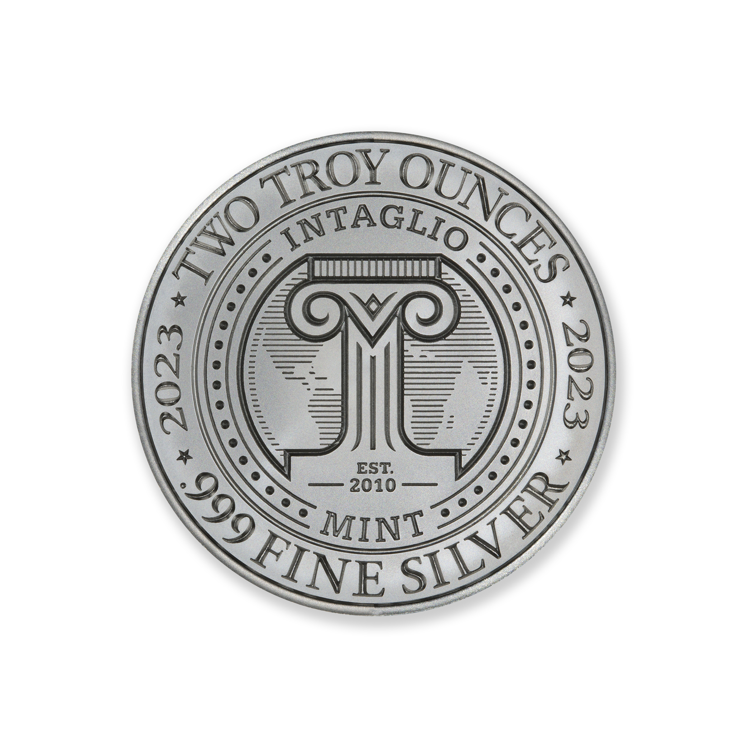 SKIING SANTA - 2 TROY OUNCE - 39MM - Image 2