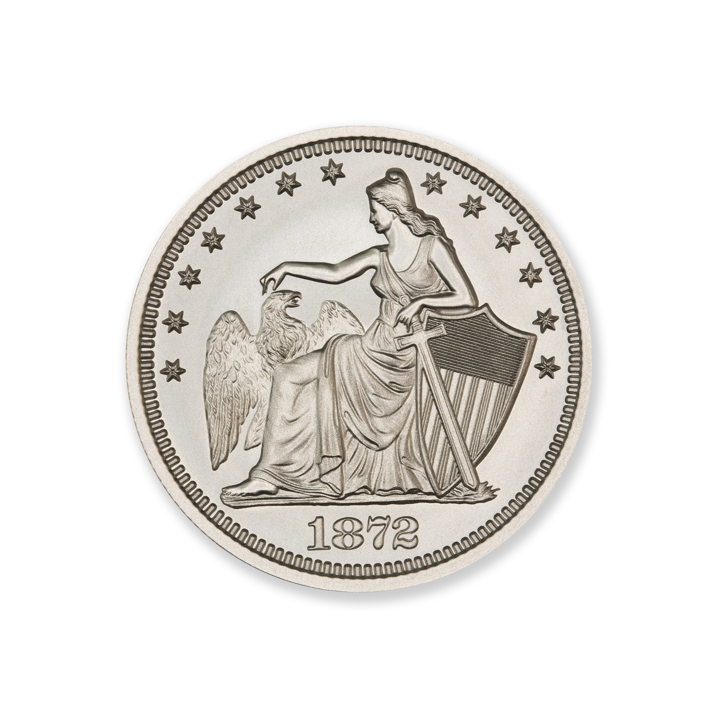 1872 AMAZONIAN QUARTER DOLLAR TRIBUTE – 2 TROY OUNCE – 39MM - Image 2