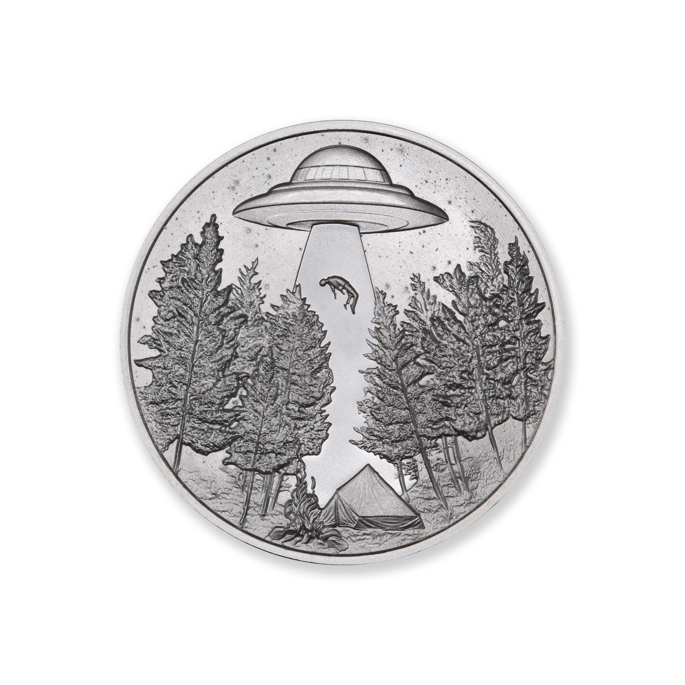 ALIEN ABDUCTION – HUMANS – 1 TROY OUNCE – 39MM - Image 1