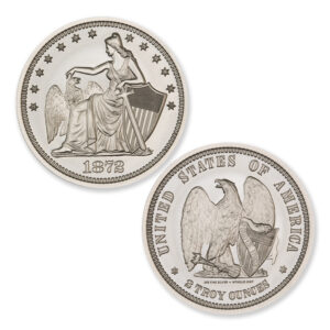 1872 AMAZONIAN QUARTER DOLLAR TRIBUTE – 2 TROY OUNCE – 39MM