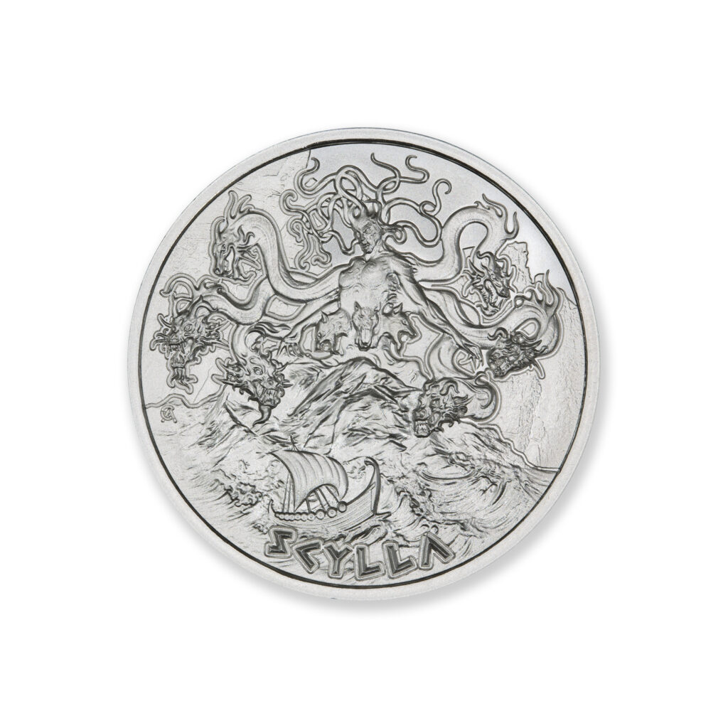 GREEK MYTHOLOGY SERIES – SCYLLA – 1 TROY OUNCE – 39MM